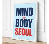 Mind And Body Seoul Modern Canvas Wall Art Print 36x24 Inch (91 x 61 cm)