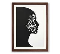 Mind at Work Minimalist Framed Wall Art Print A1 (84.1×59.4cm) Walnut, Wall Decor for Living Room, Bedroom, Office & Home, Ready to Hang, Art Gift