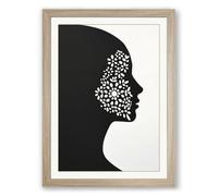 Mind at Work Minimalist Framed Wall Art Print A4 (29.7×21cm) Oak, Wall Decor for Living Room, Bedroom, Office & Home, Ready to Hang, Art Gift