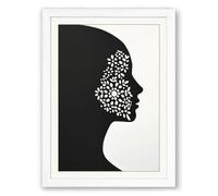 Mind at Work Minimalist Framed Wall Art Print A4 (29.7×21cm) White, Wall Decor for Living Room, Bedroom, Office & Home, Ready to Hang, Art Gift
