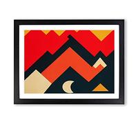 Mind Bending Abstract Art Framed Print | A2 Black Framed Wall Art | Ready to Hang | Abstract Fantasy Picture | Living Room Bedroom Lounge Office