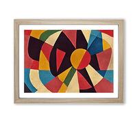 Mind Blowing Abstract Art Framed Print | A2 Oak Framed Wall Art | Ready to Hang | Abstract Fantasy Picture | Living Room Bedroom Lounge Office
