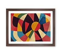 Mind Blowing Abstract Art Framed Print | A4 Walnut Framed Wall Art | Ready to Hang | Abstract Fantasy Picture | Living Room Bedroom Lounge Office