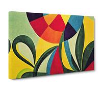 Mind Blowing Floral Abstract Art Canvas Wall Art Print Ready to Hang, Framed Picture for Living Room Bedroom Home Office Décor, 30x20 Inch (76x50 cm)