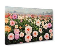 Mind Blowing Flower Market Canvas Wall Art Print Ready to Hang, Framed Picture for Living Room Bedroom Home Office Décor, 30x20 Inch (76x50 cm)