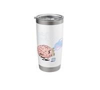 Mind Blowing Funny Brain Bubble Pun Cartoon Humor Stainless Steel Insulated Tumbler