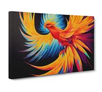 Mind Blowing Phoenix Bird Canvas Wall Art Print 30x20 Inch