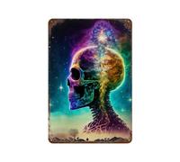 Mind Blown Funny Office Metal Tin Signs Humor Wall Art Decor for Workshop Train Room Bar Kitchen Decor 11.8"x7.9"