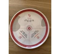 MIND, BODY & SOUL WEIGHT LOSS CLINIC WONKY Bariatric Portion Control Plate - Pink and White - 18cm