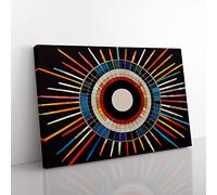 Mind Boggling Modern Abstract Art Canvas Wall Art Print Ready to Hang, Framed Picture for Living Room Bedroom Home Office Décor, 50x35 cm (20x14 Inch)