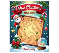 Mind Christmas Maze Book: 25 Easy Christmas Mazes for Kids Ages 4-6, Large Print 8.5 x 11 inch.