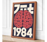 Mind Control Poster Retro Canvas Wall Art Print 30x20 Inch