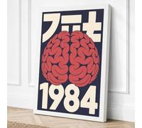 Mind Control Poster Retro Canvas Wall Art Print 30x20 Inch