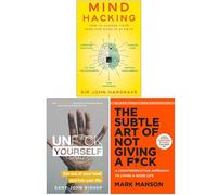 Mind Hacking, Unf*Ck Yourself, The Subtle Art Of Not Giving A F*Ck 3 Books Collection Set