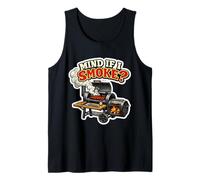 Mind If I Smoke Meat Lover BBQ Smoker Brisket Carnivore Joke Tank Top