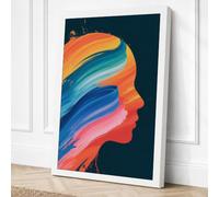 Mind in Motion Modern Canvas Wall Art Print 18x12 Inch (46 x 30 cm)