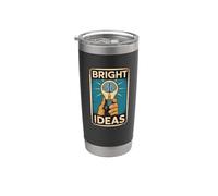 Mind Lightbulb Thinking Vintage Style Graphic Stainless Steel Insulated Tumbler