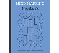 Mind Mapping Notebook: Mind Map Templates For Effective Note Taking And Improved Memory | Blue