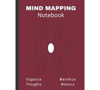 Mind Mapping Notebook: Mind Mapping Workbook | Mind Map Templates for Improved Memory and Effective Note taking | Burgundy