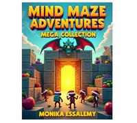 Mind Maze Adventures - Maze Mega Collection 1: Bundle of 60 Maze pages , For kids age 4-8, Large size 8.5 x 11