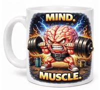 Mind Muscle Funny Gym Motivation Workout Coffee Cup Gift Mug