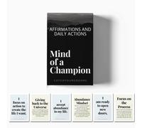 Mind Of A Champion - Motivational Cards for Men Affirmations and Action Steps to Turn Dreams into Reality - For Productivity, Personal Development, Self Care, Mindfulness, Affirmation Cards for Men