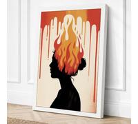 Mind on Fire Canvas Wall Art Print 36x24 Inch