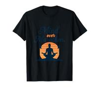 Mind Over Marathon Runner Silhouette Design T-Shirt