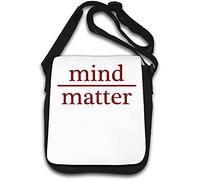 Mind Over Matter Math Logo Shoulder Bag White