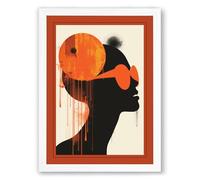 Mind Over Matter Modern Framed Wall Art Print A3 (42×29.7cm) White, Wall Decor for Living Room, Bedroom, Office & Home, Ready to Hang, Art Gift