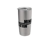 Mind Over Miles Fun Running Runner Marathon Meme Stainless Steel Insulated Tumbler