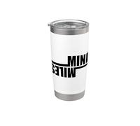 Mind Over Miles Fun Running Runner Marathon Meme Stainless Steel Insulated Tumbler