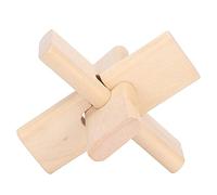 Mind Puzzle, Lock Puzzle Patience Training Intelligent Brain Teaser Jigsaw Lock Unlocking Toy Wooden Brain Wooden Toy