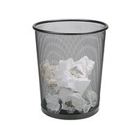 Mind Reader 1CIRGA-BLK Mesh Trash Can, 16.65L (4.4 gal), Waste Paper Basket, Metal, Black