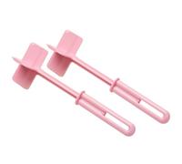 Mind Reader 2MCHOP-PNK Meat Chopper, Pack of 2, Pink Spatula, Heat Resistant Kitchen Tool for Mixing, Cutting, Mashing, Dicing Ground Beef, Avocado, Nylon