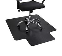 Mind Reader 9-to-5 Collection, Office Chair Mat, Anti-Skid Floor Protector, 48 x 36, PVC, Black