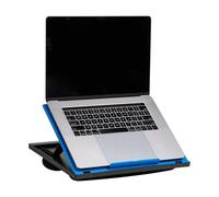 Mind Reader Anchor Collection, Adjustable, Portable 8 Position Lap Top Desk with Built-in Cushions, Blue, 11.12 D x 14. 75 W x 3 H