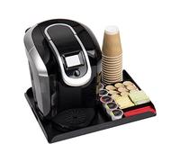 Mind Reader Anchor Collection, Serving Station 7 Pod Capacity, Countertop Organizer, Coffee Machine Base, Single, Black