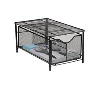 Mind Reader CABASKDR-BLK Black Metal Mesh Storage Basket Drawer