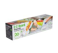 Mind Reader DCB20-CLR E-Z Disposable Plastic Cutting Board 20 Square Feet, Easy Clean-Up, Ideal for Camping, Hunting, Boating, and for People with Food Allergies, 13.78" L x 3.35" W x 3.74" H, Clear