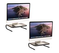 Mind Reader Desktop Organizer, Metal, 14.5" L x 11.25" W x 4.25" H, Black