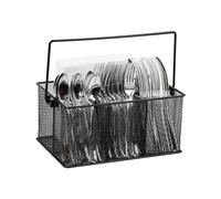 Mind Reader MESHBASKET-BLK Mesh Basket Storage, Metal, Black