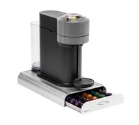 Mind Reader NESTRY6PC-SIL Nespresso Compatible Capsule Drawer, Countertop Coffee Pod Holder, Storage, 9.25" L x 15" W x 2" H, Silver Plastic