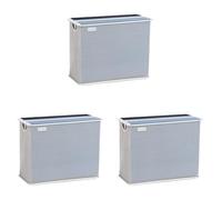 Mind Reader Office, Metal Mesh, 12.25" L x 5.5" W x 10" H, White (Pack of 3)