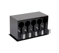 Mind Reader Utensil Stand, Black, 5 Compartment