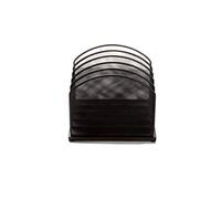 Mind Reader Mail Sorter, Office, Metal Mesh, 11.5" L x 12.5" W x 8.5" H, Black