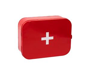 Mind Reader Vintage First Aid Box Empty