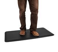 Mind Reader Waterproof, Standing Desk Mat, Rubber, 20.25" 0.75" H, Black, 39.5" L x 20.3" W x 0.8" Th
