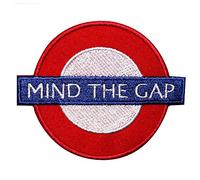 Mind The Gap Iron On Patch Sew On Patch Embroidered Patch/Badge for Clothes Shirts Jeans etc