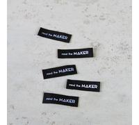 Mind The MAKER End Fold Woven Labels for Dressmaking - per Pack of 5